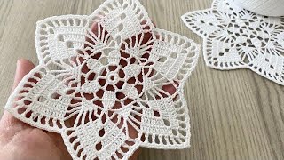 Very Stylish and Beautiful Crochet Motif Pattern❗How to Make a Runner, Blouse Model