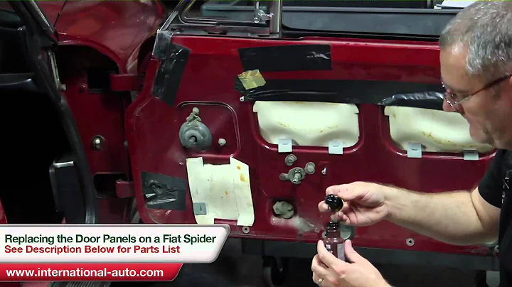 如何更換Fiat Spider的車門門板
