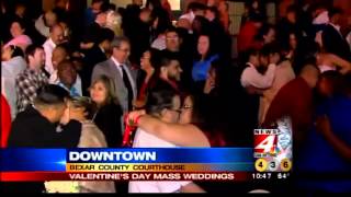 Midnight weddings on Valentine's Day