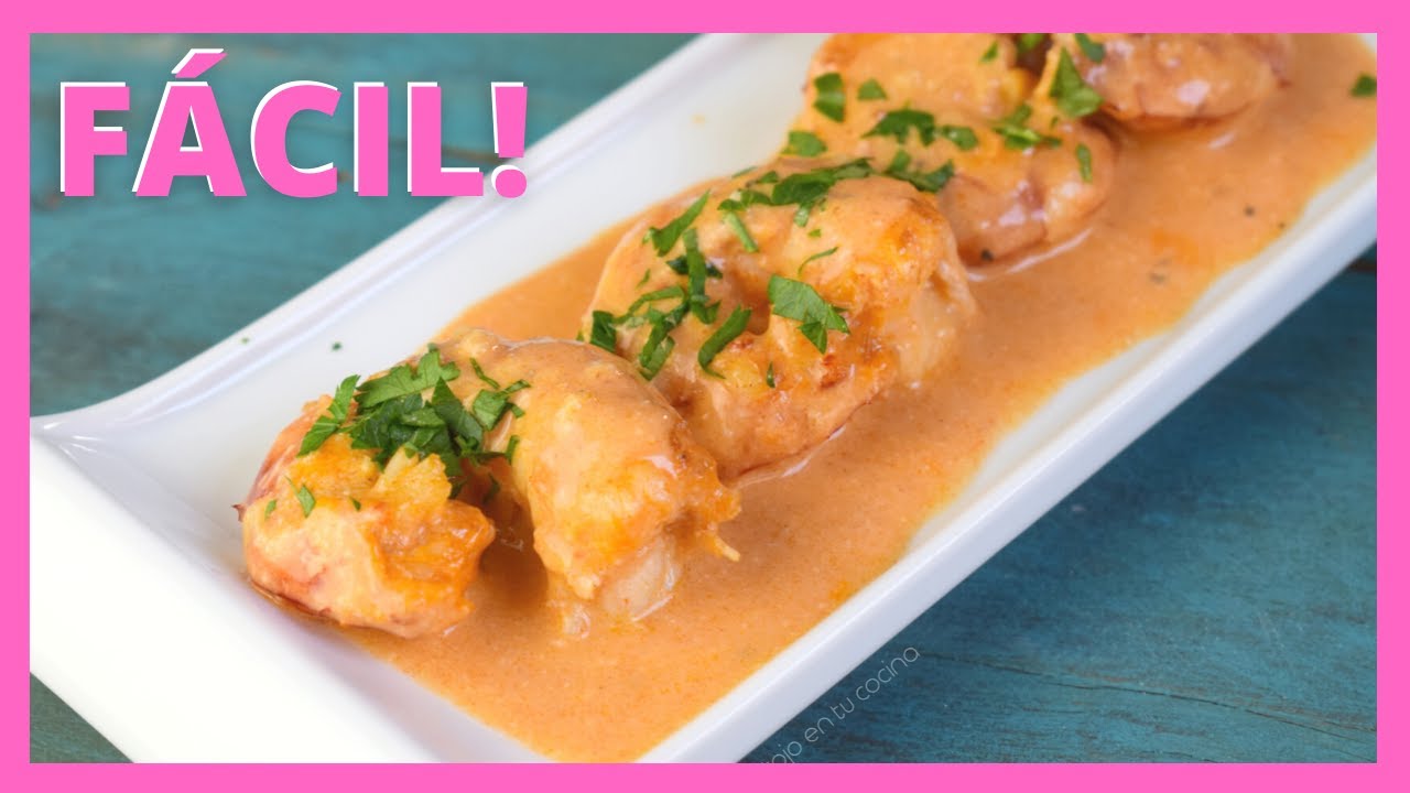 🦐 Gambas o langostinos con salsa cremosa de whisky | APERITIVO FÁCIL