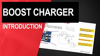 Boost switch-mode battery charger introduction
