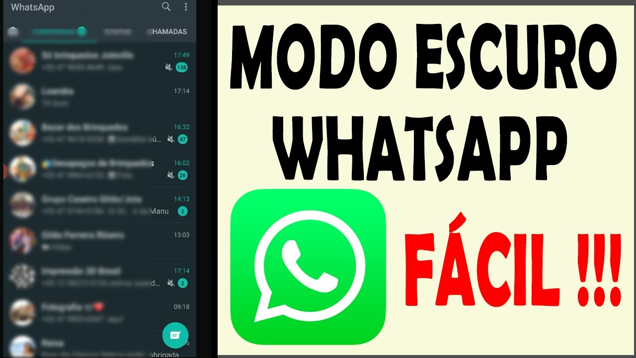 Como ativar o modo escuro no WhatsApp - YouTube