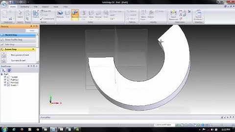 SOLID EDGE - BASICS - REVOLVE