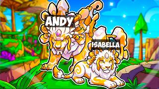 Streamsniping My Crush To Make A LION FABRAASHE Family In Creatures Of Sonaria! (Roblox)