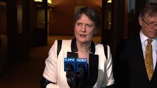 New Zealand's Helen Clark attends UN candidacy hearing