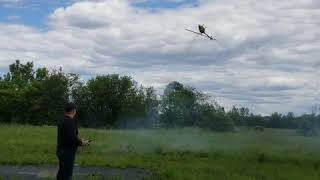Trex 600 nitro first flight of the year