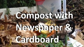 Start a New Compost Pile with Newspaper & Cardboard