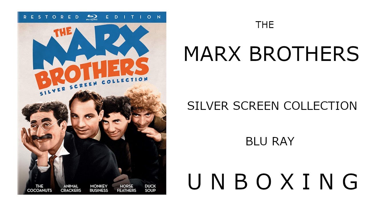 The Marx Brothers Silver Screen Collection Blu Ray Unboxing - YouTube