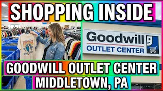 Shopping Inside Goodwill Outlet Center - Middletown, Pennsylvania