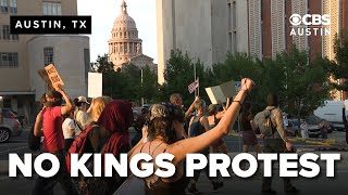 Thousands gather for "No Kings" protest in Austin