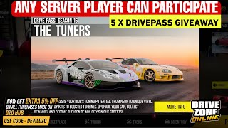 Drive Zone Online: 5 Drive Pass Giveaway | Season 16: The Tuners @DriveZoneOnline @Devils2999 