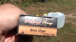 Ammo Test : Penetration & Expansion (PMC Bronze 9mm 115gr JHP) 