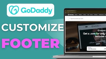 How to Customize Your GoDaddy Website Footer Section   Website Builder Demo