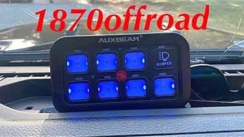 Auxbeam 8 gang switch panel install. Jl Jeep Wrangler