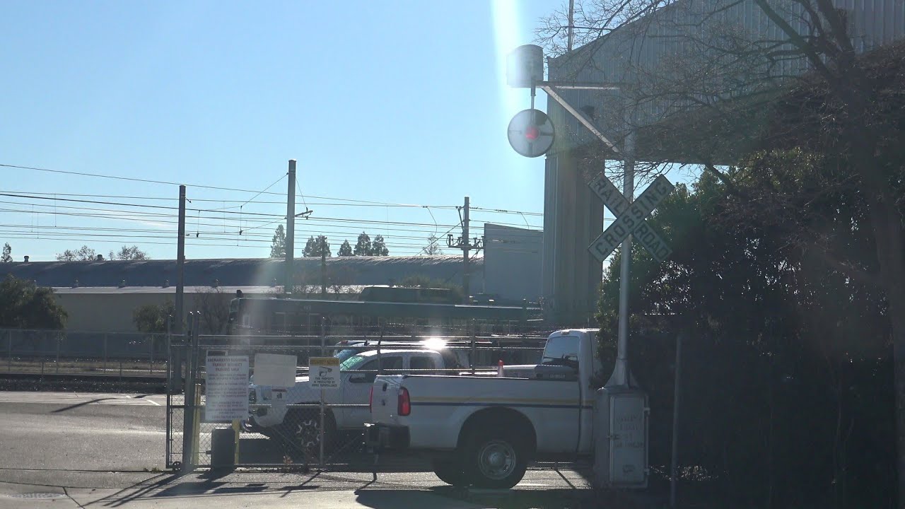 Wig Wag Signal At SACRT Light Rail Yard Private Crossing Tour
