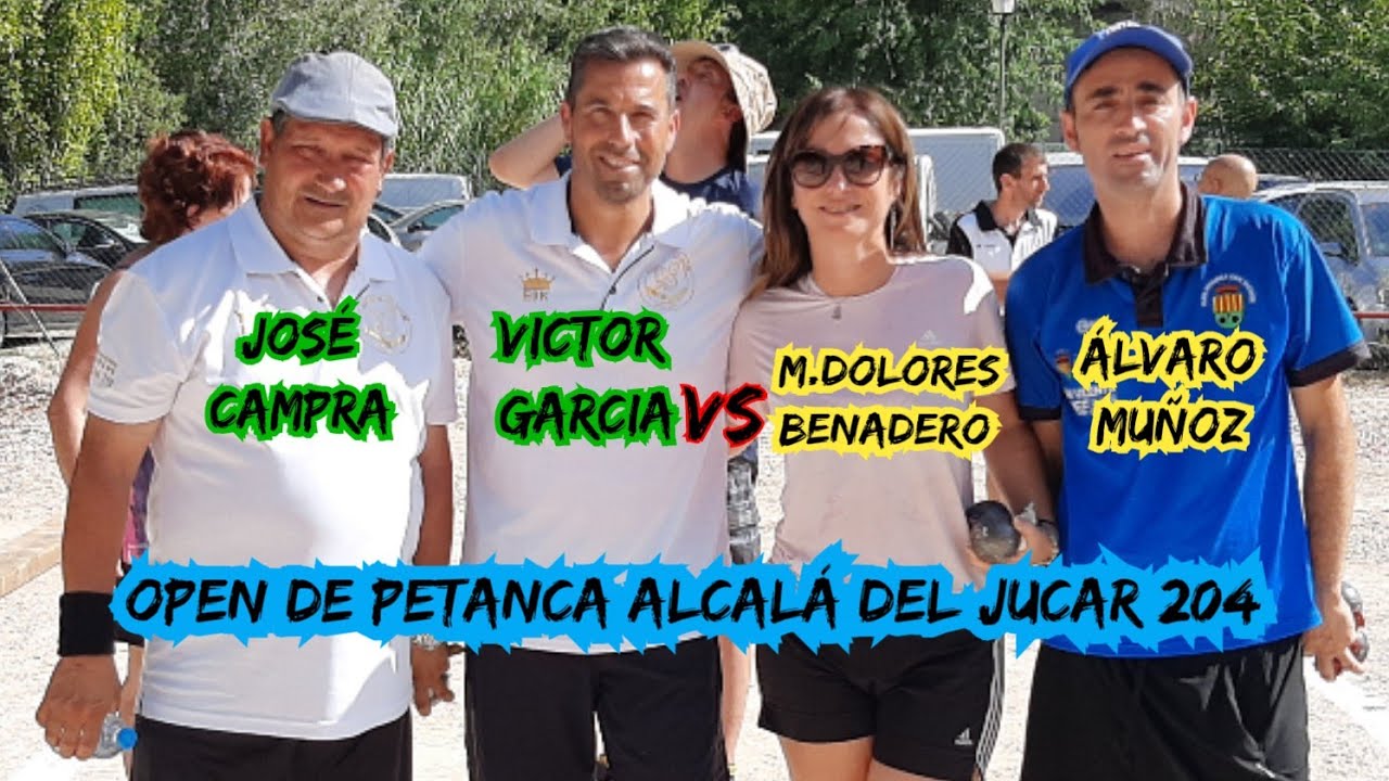 Alcalá del Jucar  Open de Petanca 2024, José  Campra y Víctor García VS Álvaro Muñoz y M.D.Benadero