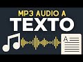 🟢 Como EXTRAER Texto de MP3 | Como Convertir MP3 a Texto Fácil, Rápido y Gratis de forma Efectiva