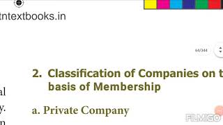 11th std commerce chapter-6 Classification of companies explained in tamil Samacheer kalvi portion.