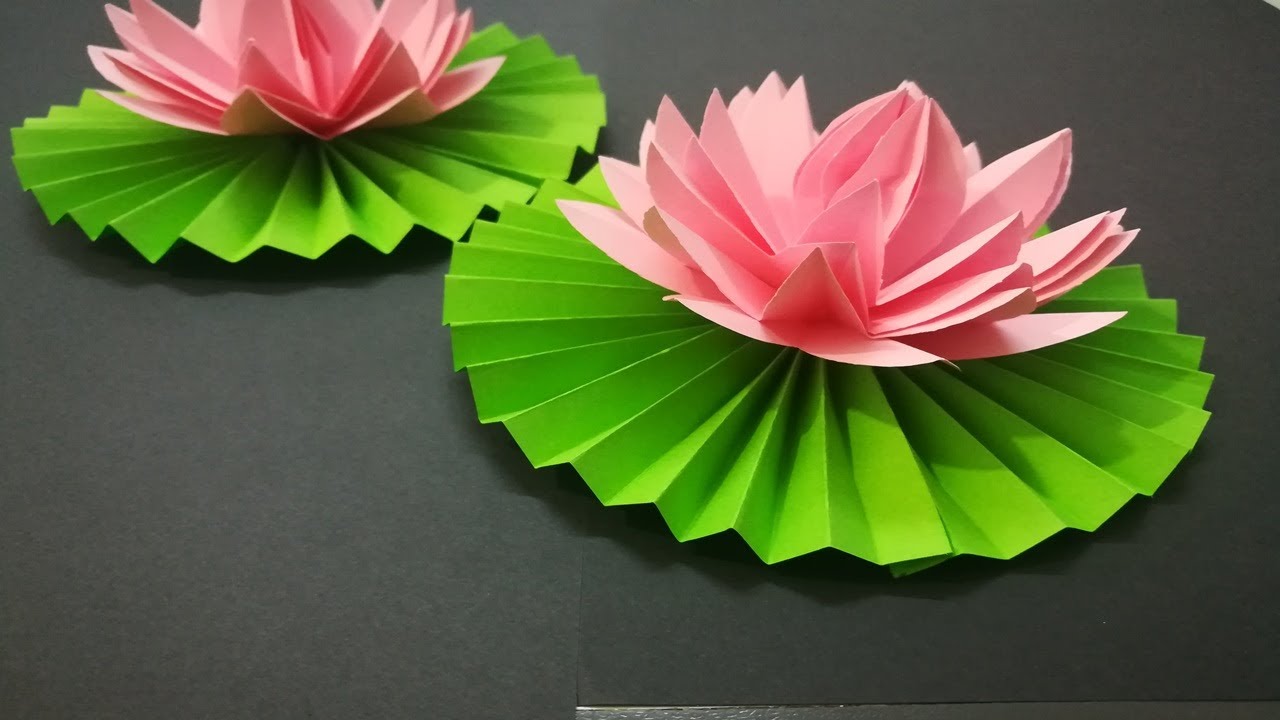 折り紙 蓮の花 の折り方 Origami How To Fold Lotus Flower Flower Lotus Easy Youtube