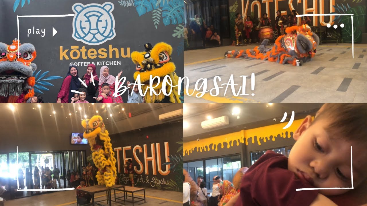 Nonton BARONGSAI di Koteshu Bogor 🎉 Seru banget ada opening Badut Dino !