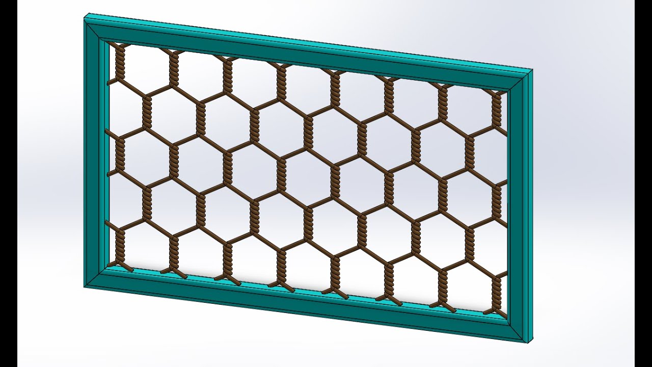SolidWorks pour débutants PART 4 : modélisation d'un cadre avec décoration en fil barbelé