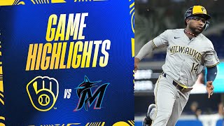 Brewers vs. Marlins Game Highlights (5\/21\/24) | MLB Highlights