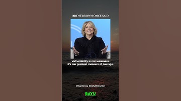 BRENÉ BROWN ONCE SAID Vulnerability is not weakness; it