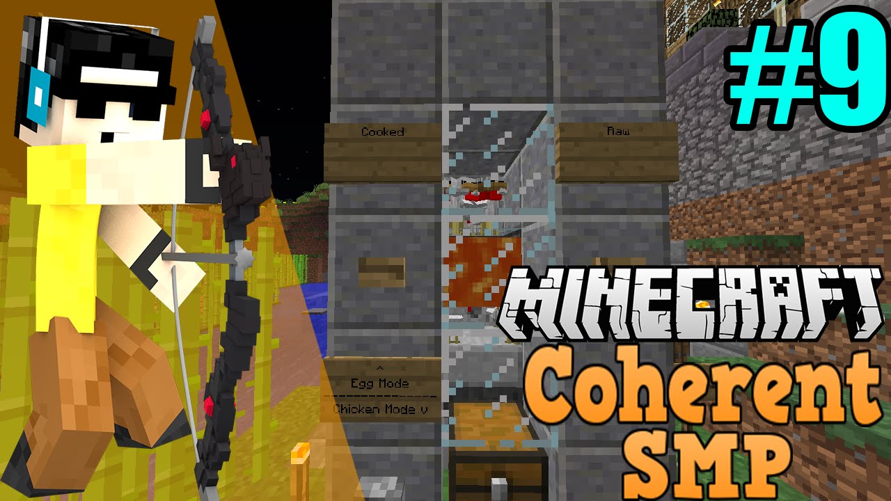 REDSTONE CHICKEN FARM (Minecraft Coherent SMP 9) YouTube
