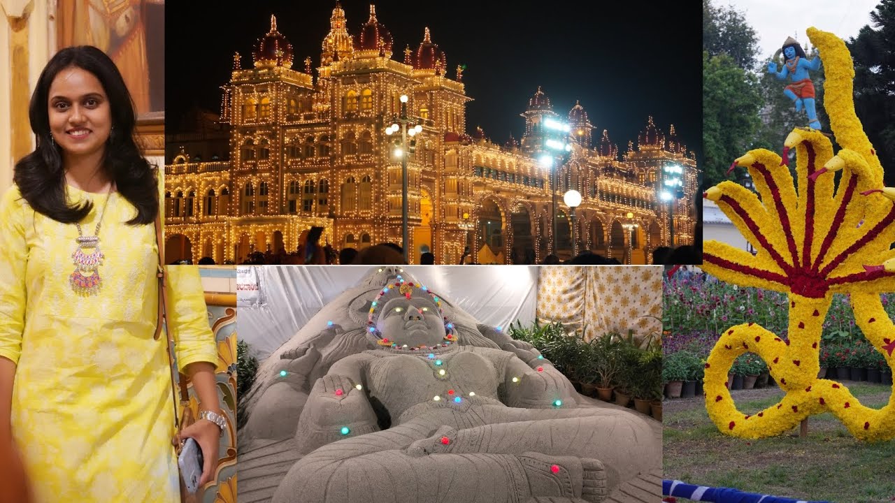 Mysore Palace at Night ✨ | 1 Lakh Bulbs Reality Check | Royal Mysore Vlog | Flower exhibition Art 