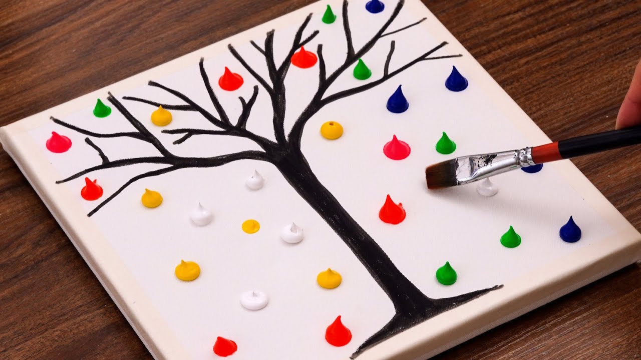 Easy Abstract Acrylic Painting Technique｜Step By Step For Beginners ...