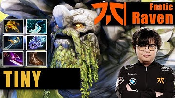 Tiny Safelane | Fnatic.Raven | PRO TINY CARRY BUILD MOON SHARD EZ DAMAGE | 7.31b Gameplay Highlights