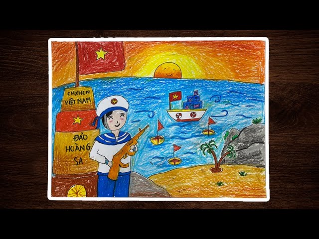 Biển Đảo VN   vẽ tranh giành chú quân nhân thủy quân  BiendaoVietNam  Việt  phái nam Hải quân Viết