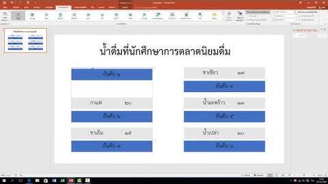 Presentation แบบเปิดแผ่นป้าย โดย Power Point 2016