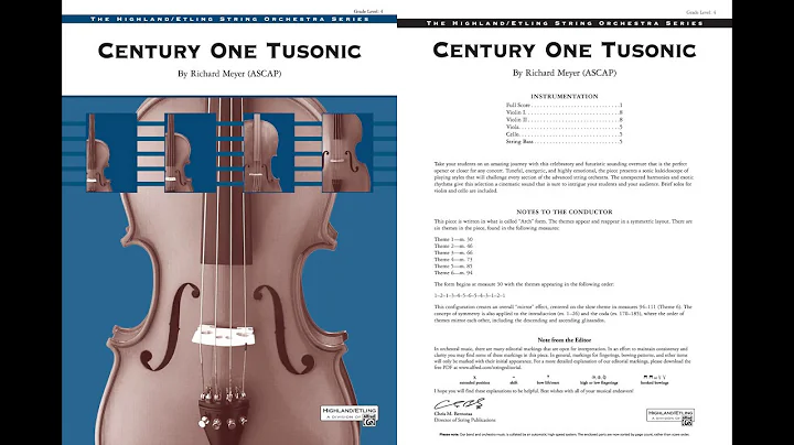 Century One Tusonic, by Richard Meyer  Score & Sound