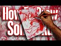 Drawing Goku | How to draw goku | How to Pen Sketch | Anime Drawing