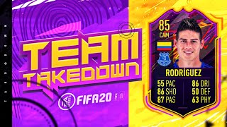 EVERTON JAMES RODRIGUEZ!!! ONES TO WATCH JAMES Fifa 20 Team Takedown screenshot 1