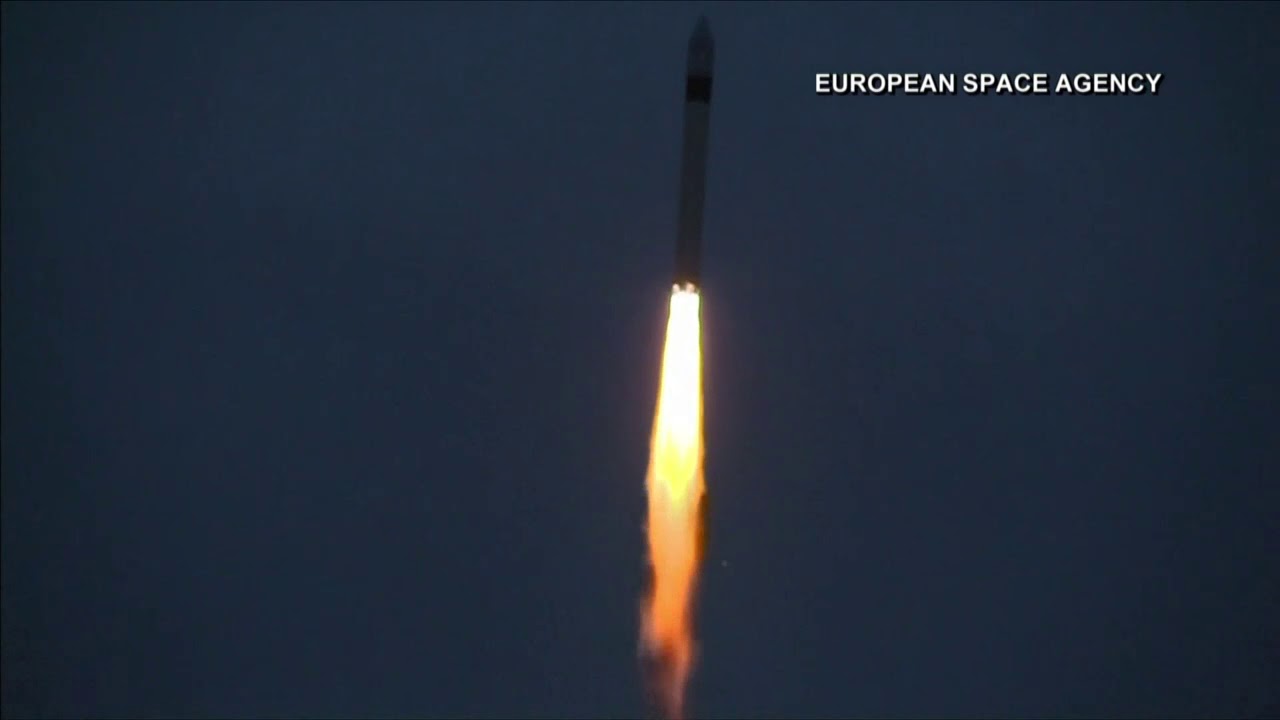 European Space Agency satellite rides to orbit from Russia