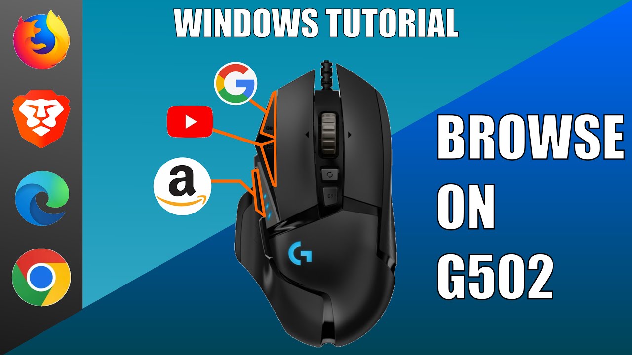 How to Program Logitech G502 Hero Buttons for Web Browsing - YouTube