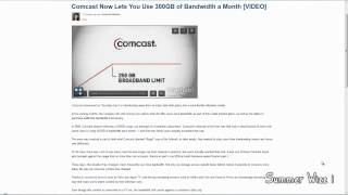 Comcast Now Lets You Use 300GB of Bandwidth a Month