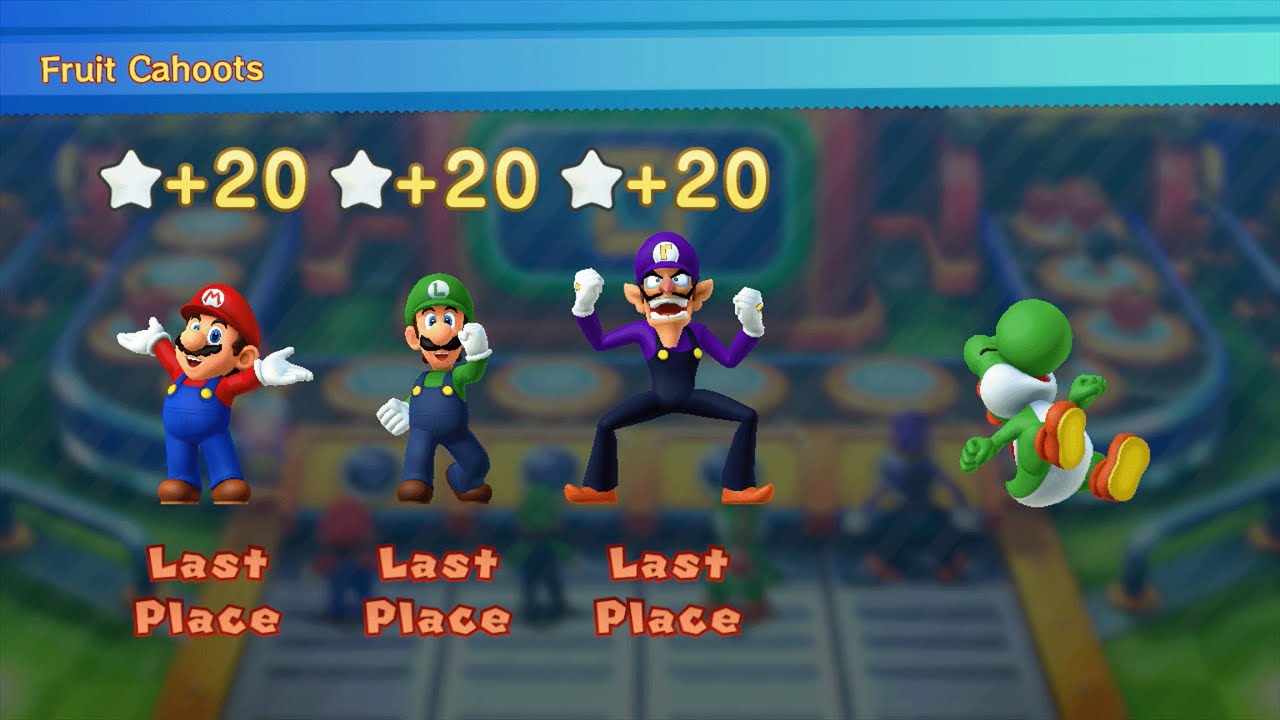Mario Party 10 - Mario vs Luigi vs Yoshi vs Waluigi - Whimsical Waters