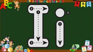 Letter I Tracing | Capital and Small Letters | Word Game for Kids