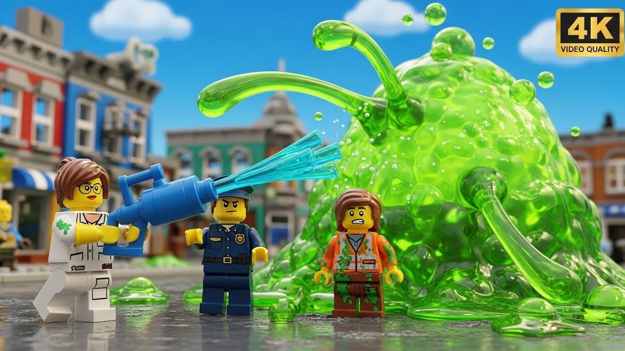 Toxic Sludge Spill Cleanup Gone Wrong in LEGO City! ☣️🛢️🤢