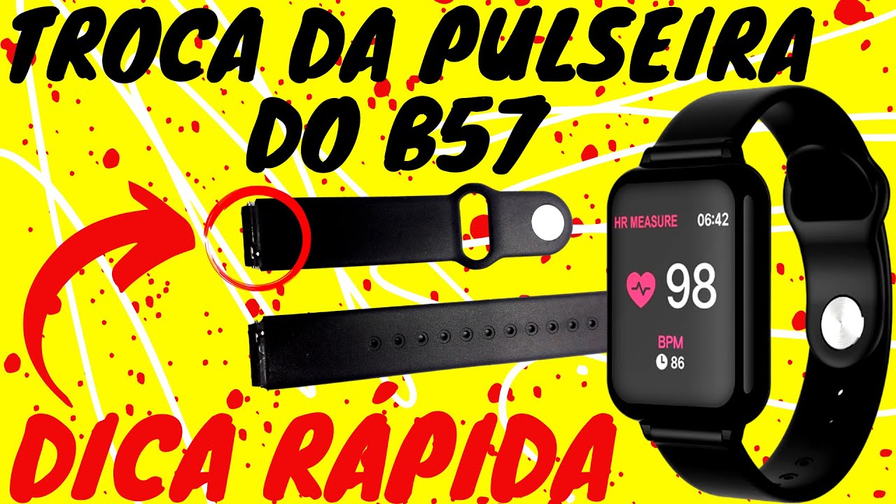 smartwatch b57 bateria