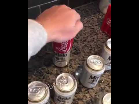 How to hide beer in Coca-Cola cover.