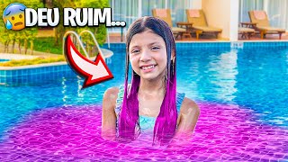 ISA PINTOU O CABELO E DEIXOU A PISCINA ROSA ★ FAMÍLIA MASUDINHA ★