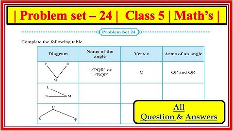 Problem Set 24 class 5th Maths| Maharashtra State board | Math | Standard 5