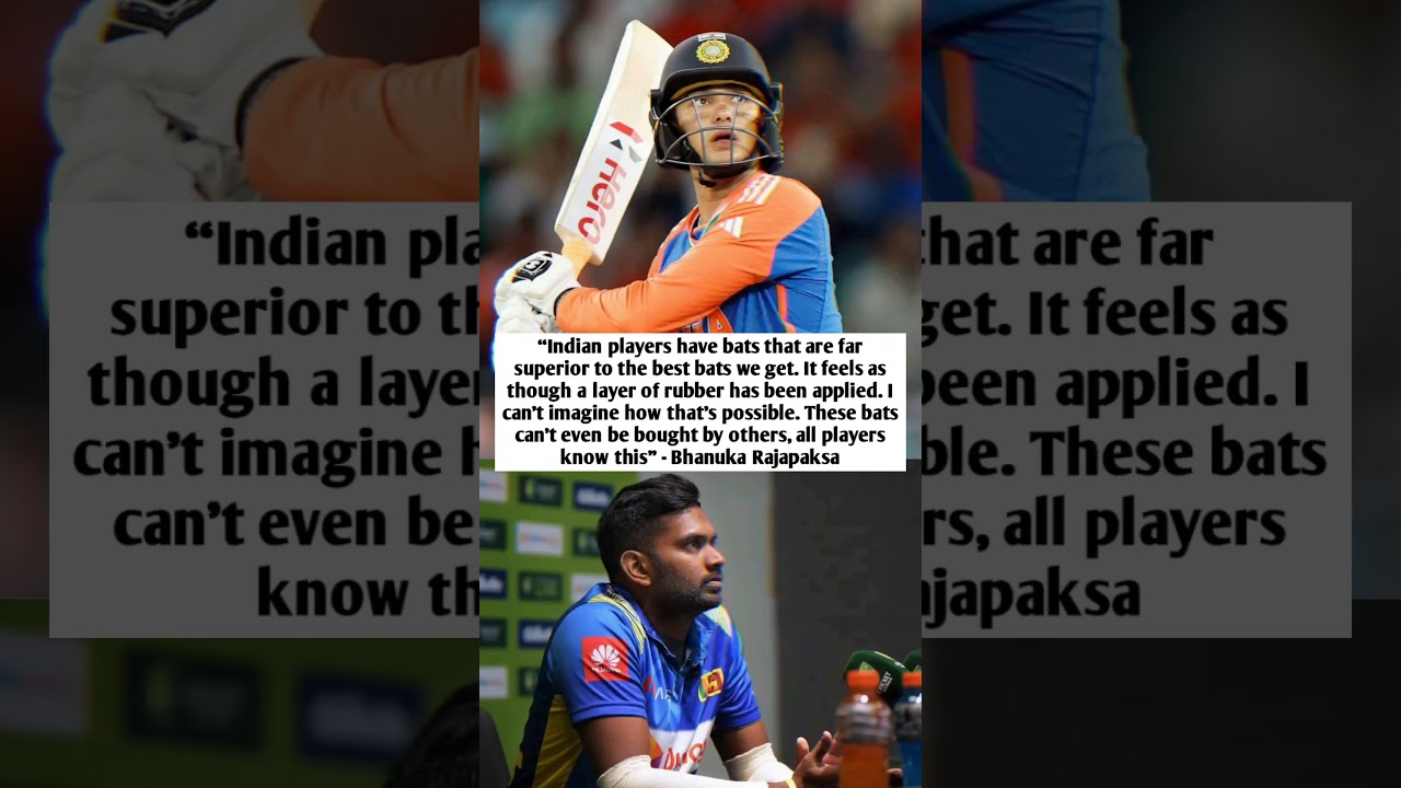 Indian players use rubber in the middle of their bats - Bhanuka Rajapaksa 😱 