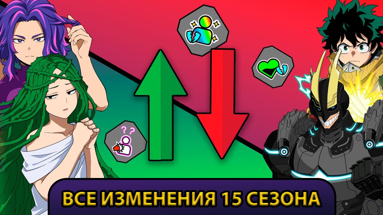 ВСЕ ИЗМЕНЕНИЯ 15 СЕЗОНА MY HERO ULTRA RUMBLE!!!