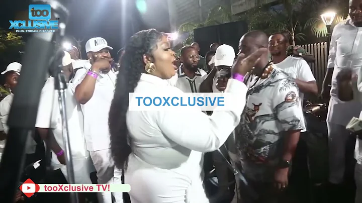 WATCH HOW ENIOLA BADMUS DAZZLES NAIRA NOTES AT K1 NEW YEAR FEST ALL WHITE PARTY
