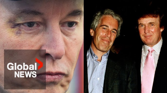 Elon Musk says Trump is "in the Epstein files” amid escalating feud -  YouTube